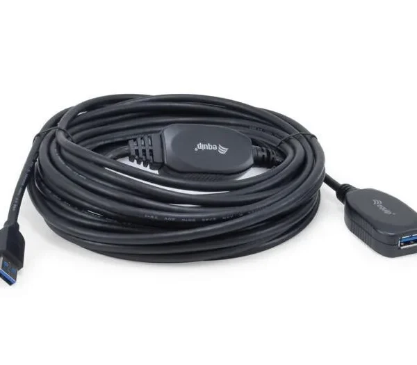 Equip USB 2.0 Cable USB-A male - USB-A female Μαύρο 10m 133347
