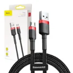 Baseus Cafule Regular USB 2.0 to micro USB Cable Κόκκινο 3m (CAMKLF-H91) 1τμχ