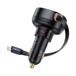 Baseus Enjoyment Pro Φορτιστής Αυτοκινήτου 55W 7A Γρήγορης Φόρτισης μαζί με Καλώδιο Lightning Μαύρο Χρώμα BG-40495