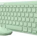 Trust Lyra Ασύρματο Bluetooth Σετ Πληκτρολόγιο & Ποντίκι Αγγλικό US Πράσινο