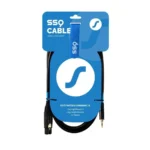 Sound Station Quality (SSQ) Cable XLR male - 3.5mm male Μαύρο (SS-2090)