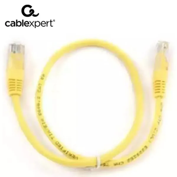 Cablexpert U/UTP Cat.5e (Gigabit) Καλώδιο Δικτύου Ethernet 0.5m Κίτρινο PP12-0.5M/Y