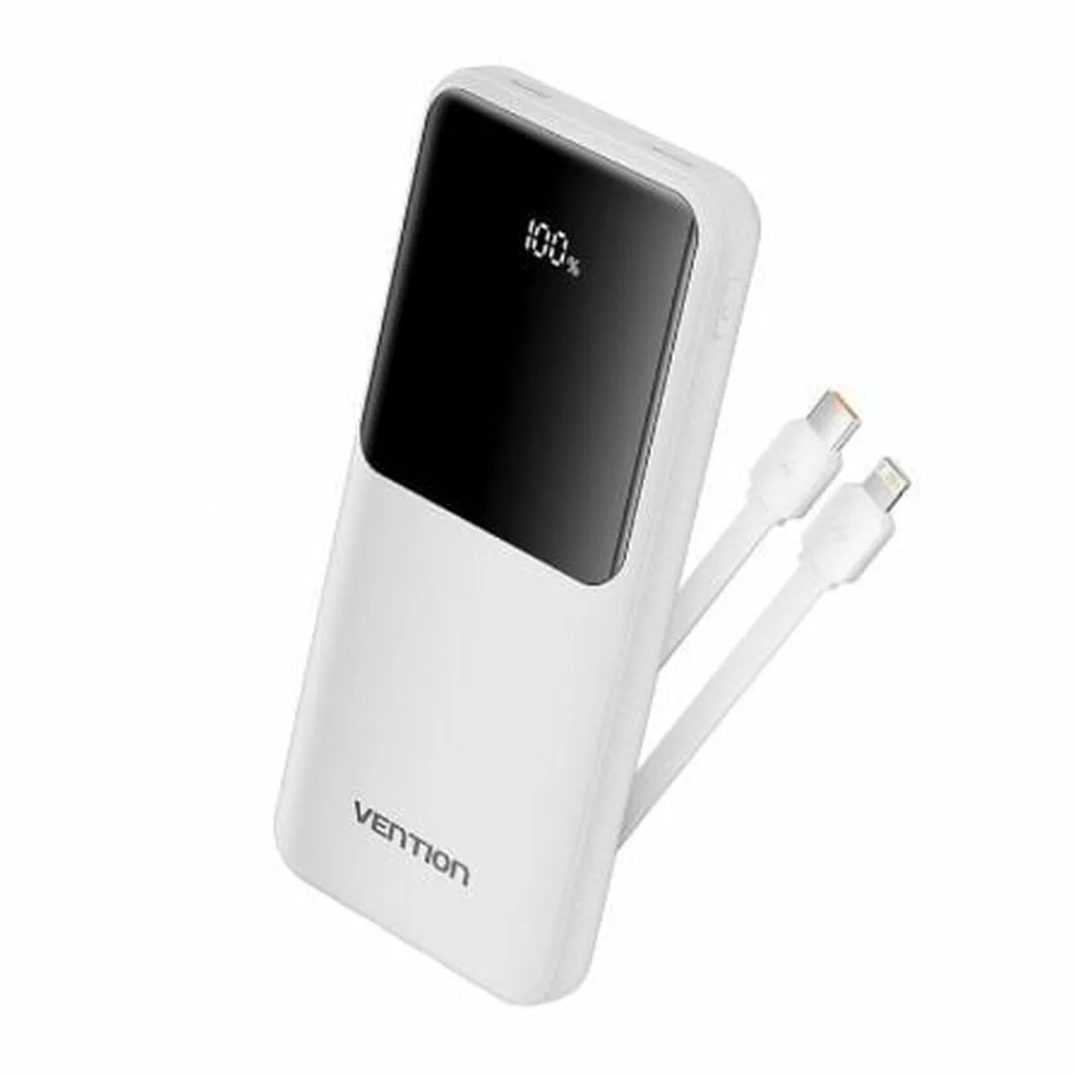 20240619132509_vention_fhow0_power_bank_10000mah_22_5w_leyko.jpeg Vention FHO Power Bank 10000mAh 22.5W με 2 Θύρες USB-A και Θύρα USB-C Λευκό - Image 1