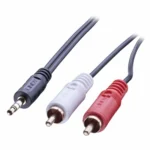 Lindy Καλώδιο Ήχου 3.5mm male - RCA male Μπλε 2m 35681
