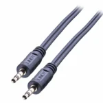 Lindy Καλώδιο Ήχου 3.5mm male - 3.5mm male Μαύρο 3m με Επίχρυσους Ακροδέκτες 35643