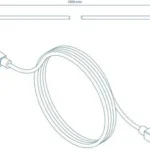 Teltonika Pr2pp10b Power Cable 4-pin To 4-pin 1m