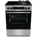 Gorenje GKC6C60XT Κουζίνα 71lt με Εστίες Φυσικού Αερίου & Ρεύματος Π60εκ. Inox
