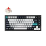 Keychron Q1M-M1 Max Q1M-M1 Ασύρματο Gaming Μηχανικό Πληκτρολόγιο 75% με Gateron Jupiter Red διακόπτες και RGB φωτισμό (Αγγλικό US)
