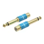 Vention Vdd-c03 Μετατροπέας 6.3mm male σε RCA female Μπλε 1τμχ