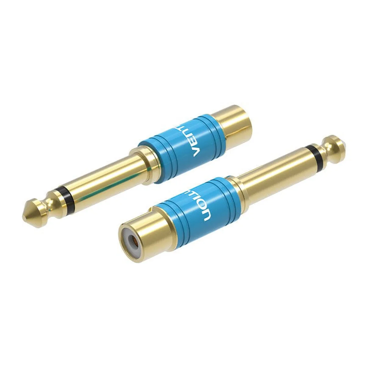 Vention Vdd-c03 Μετατροπέας 6.3mm male σε RCA female Μπλε 1τμχ - Image 1
