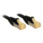 Lindy S/FTP Cat.7 (10Gbps) Καλώδιο Δικτύου Ethernet 1m Μαύρο 47307