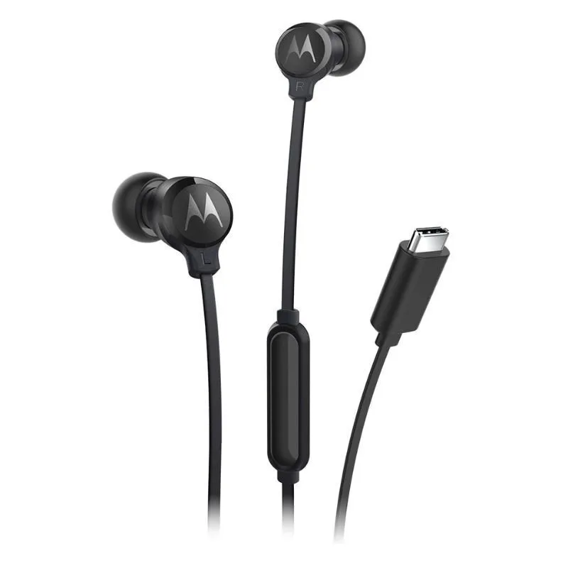 Motorola Earbuds 3cs Earbuds Handsfree Ακουστικά με Βύσμα USB-C Μαύρο - Image 1
