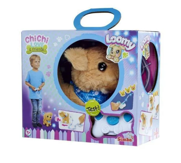 20240917112806_chichi_love_loomy_golden_retriever_beige_rosa_20_cm.jpeg Chichi Love Loomy Golden Retriever Beige Rosa 20 Cm - Image 1