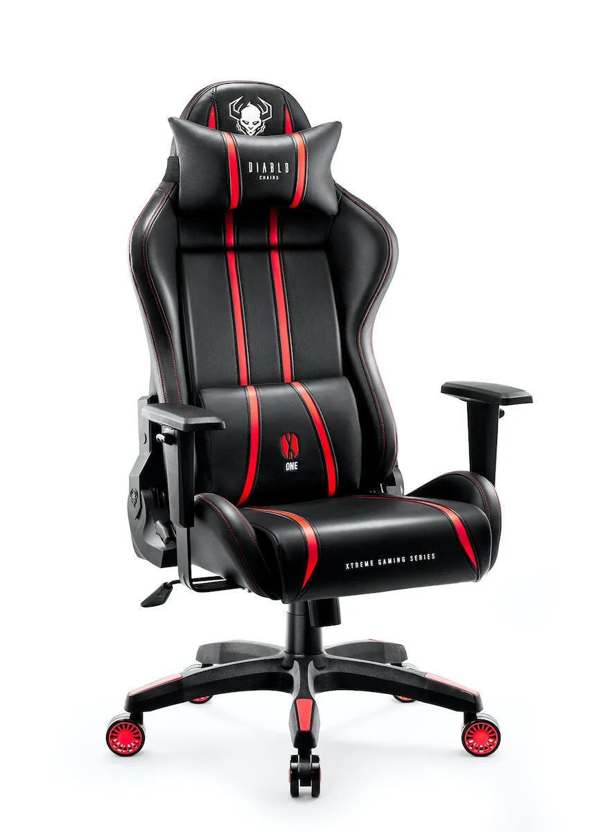 20240919120915_diablo_x_one_2_0_normal_size_karekla_gaming_dermatinis_me_rythmizomena_mpratsa_black_red.jpeg Diablo X-One 2.0 Normal Size Καρέκλα Gaming Δερματίνης με Ρυθμιζόμενα Μπράτσα Black / Red - Image 1