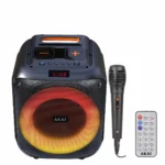 Akai Ηχείο Karaoke με Ενσύρματo Μικρόφωνο και Εφέ Φωτισμού Speaker ABTS-V30 Μαύρο