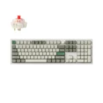 Keychron Q6 Max QMK/VIA Q6M-P1 Ασύρματο Gaming Μηχανικό Πληκτρολόγιο με Gateron Jupiter Red διακόπτες και RGB φωτισμό (Αγγλικό US) Shell White