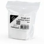 Cablexpert Μονή Πρίζα Δικτύου RJ45 με Πλαίσιο Τύπου Cat6 σε Λευκό Χρώμα NCAC-1U6-01