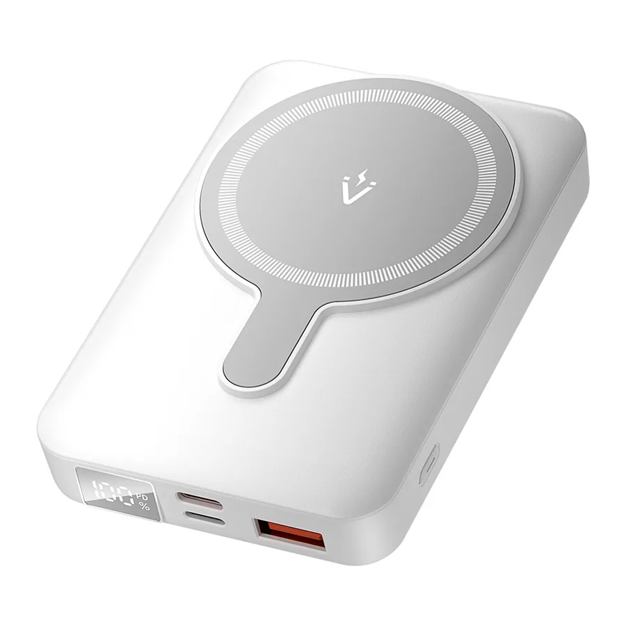 20241129141219_vention_fhtw0_magsafe_power_bank_10000mah_22_5w_me_thyra_usb_a_kai_thyra_usb_c_power_delivery_leyko.jpeg Vention FHTW0 MagSafe Power Bank 10000mAh 22.5W με Θύρα USB-A και Θύρα USB-C Power Delivery Λευκό - Image 1