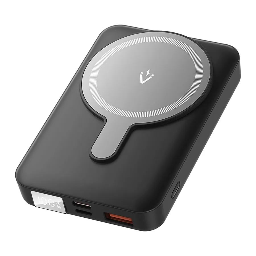 20241129141516_vention_fhtb0_magsafe_power_bank_10000mah_22_5w_me_thyra_usb_a_kai_thyra_usb_c_power_delivery_mayro.jpeg Vention FHTB0 MagSafe Power Bank 10000mAh 22.5W με Θύρα USB-A και Θύρα USB-C Power Delivery Μαύρο - Image 1