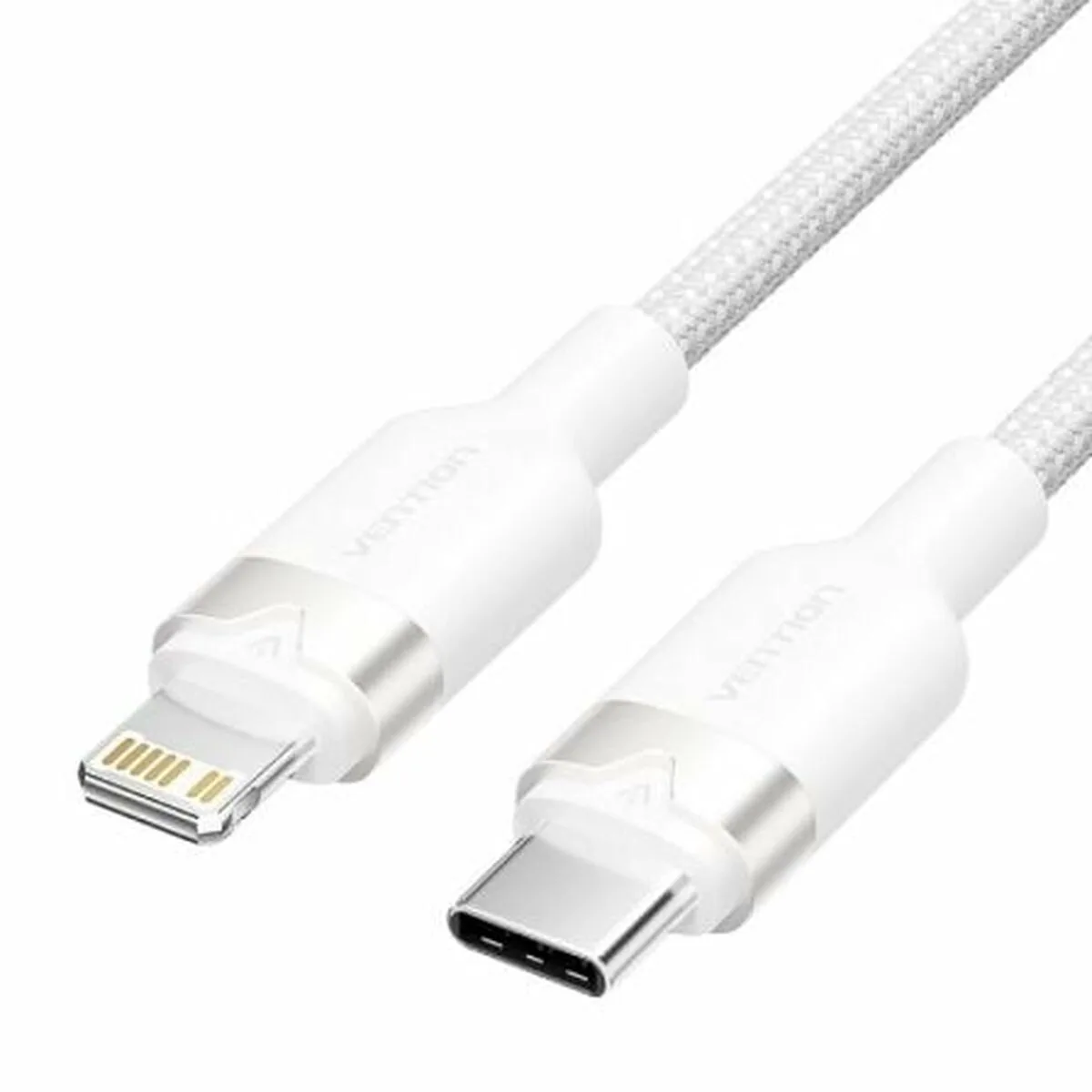 20241206103343_vention_usb_c_to_lightning_cable_1m.jpeg Vention USB-C to Lightning Cable Λευκό 1m LALWF - Image 1
