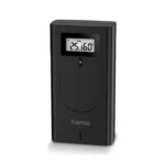 HAMA 00222237 Ασύρματος Μετεωρολογικός Σταθμός Ψηφιακός Επιτραπέζιος Μαύρος