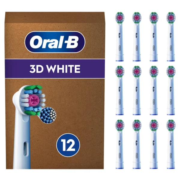 Oral-B Pro 3D White Ανταλλακτικές Κεφαλές για Ηλεκτρική Οδοντόβουρτσα 12τμχ