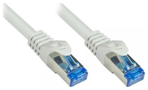 Alcasa S/FTP Cat.6a (Gigabit) Καλώδιο Δικτύου Ethernet 5m Γκρι