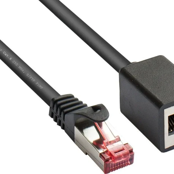 Alcasa S/FTP Cat.6 (Gigabit) Καλώδιο Δικτύου Ethernet 5m Μαύρο