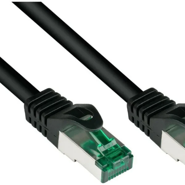 Alcasa S/FTP Cat.6a (Gigabit) Καλώδιο Δικτύου Ethernet 40m Μαύρο