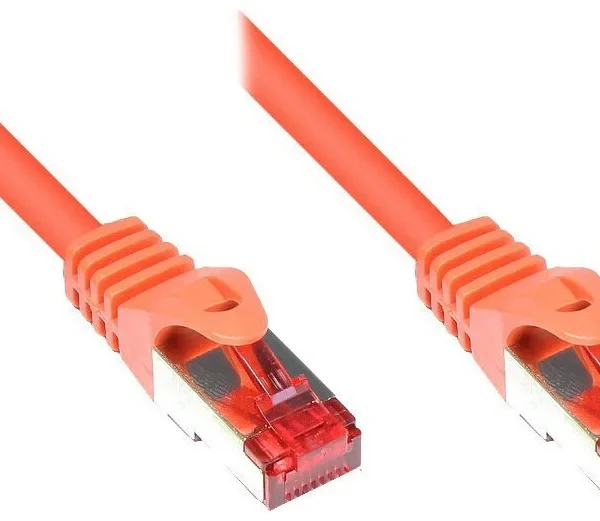 Alcasa S/FTP Cat.6 (Gigabit) Καλώδιο Δικτύου Ethernet 2m Πορτοκαλί