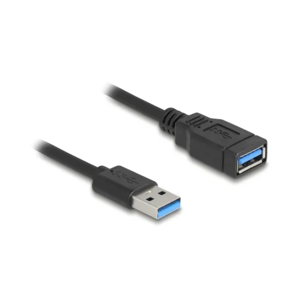 Delock Cable Coiled Usb-a Gen 3.2 Male To Female 0.4-0.6 M Black 90367
