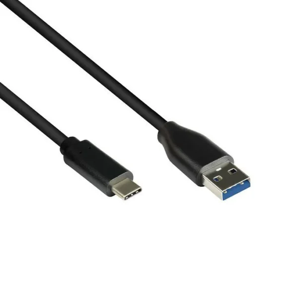 Good Connections USB 3.0 Cable USB-C male - USB-A 100W PD Μαύρο 2m GC-M0128 Bulk