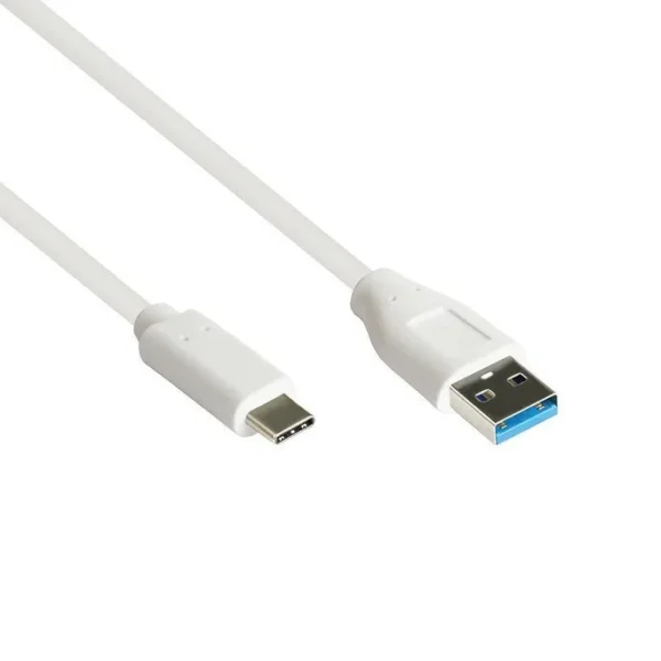 Good Connections Braided USB 3.2 Cable USB-C male - USB-A / USB-C 100W PD Λευκό 0.5m 2831-AC005W