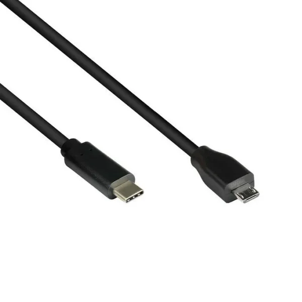 Good Connections USB 2.0 Cable USB-C male - micro USB-A PD Μαύρο 1m GC-M0122