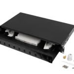 Lanberg Οπτικό Patch Panel για Rack 1U 19" 24 Θυρών Μαύρο FOP1-12SS-LDB