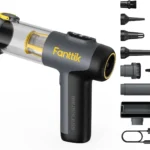 Fanttik Σκουπάκι Αυτοκινήτου Στερεών με Ισχύ 80W Επαναφορτιζόμενο 12V Διάφανο