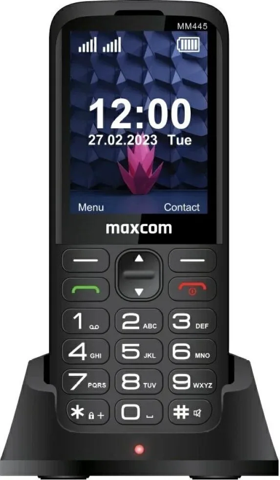 MaxCom Comfort MM445 4G Dual SIM Κινητό με Μεγάλα Κουμπιά (Αγγλικό Μενού) Μαύρο - Image 1