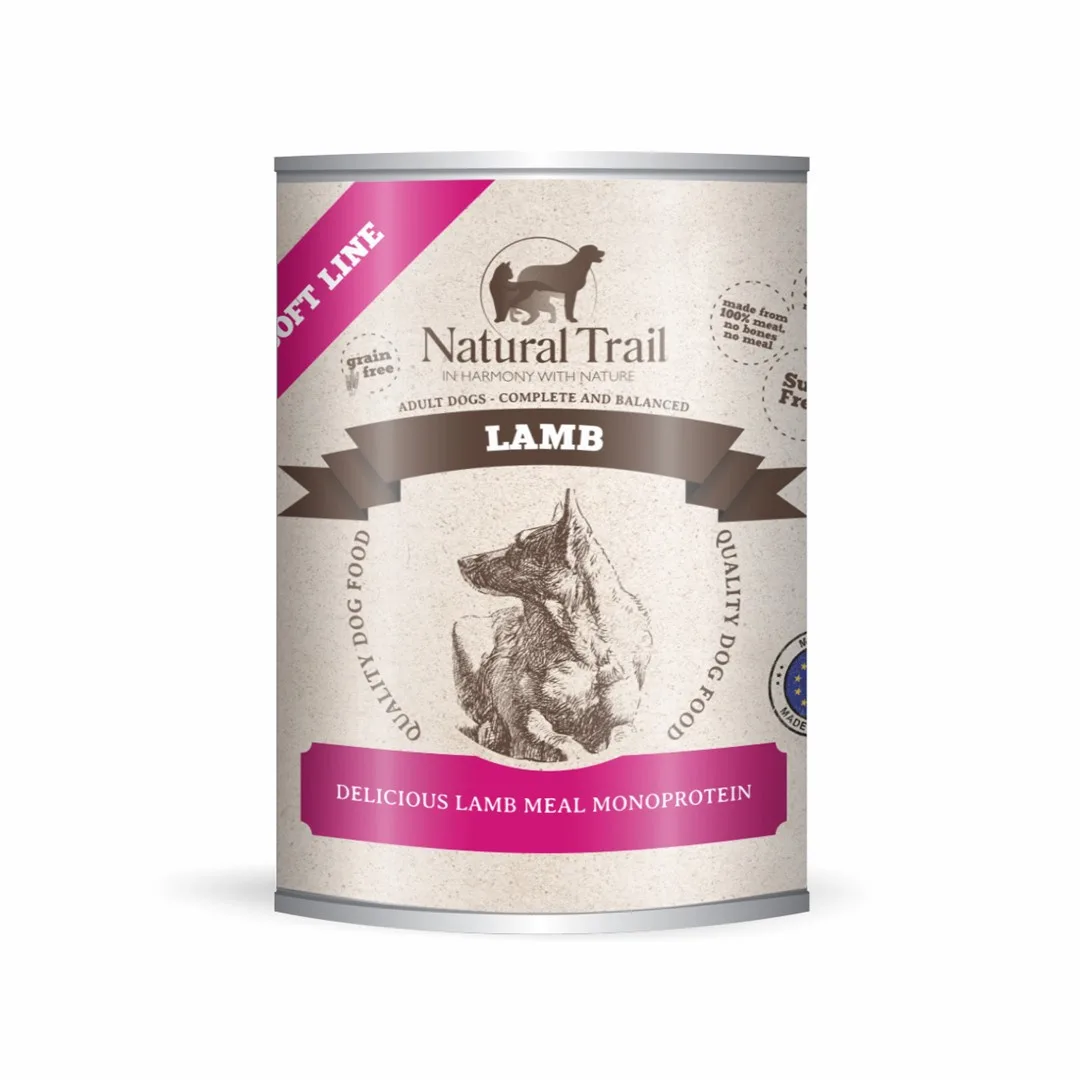 20250507192102_natural_trail_ygri_trofi_skylon_me_arni_800gr.jpeg Natural Trail Υγρή Τροφή Σκύλων με Αρνί 800gr - Image 1