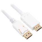 Sharkoon Cable DisplayPort male - HDMI male 3m Λευκό