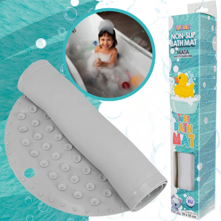 20250513112521_tuban_bath_mat_anti_slip_gray_tu3833_38335.jpeg Tuban Bath Mat Anti-slip Gray Tu3833 38335 - Image 1