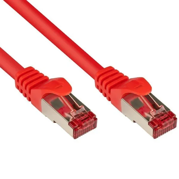 Alcasa S/FTP Cat.6 (Gigabit) Καλώδιο Δικτύου Ethernet 0.5m Κόκκινο