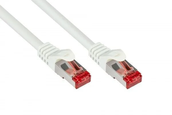 Alcasa S/FTP Cat.6 (Gigabit) Καλώδιο Δικτύου Ethernet 10m Λευκό