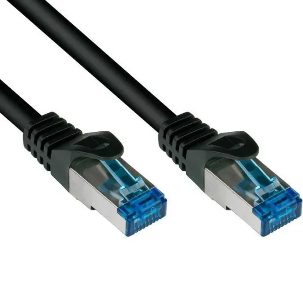 Alcasa S/FTP Cat.6a (Gigabit) Καλώδιο Δικτύου Ethernet 2m Μαύρο