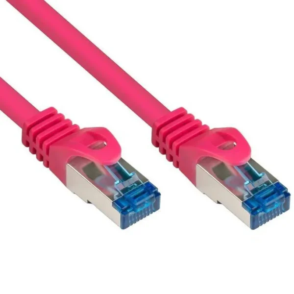 Alcasa S/FTP Cat.6a (Gigabit) Καλώδιο Δικτύου Ethernet 1m Μωβ