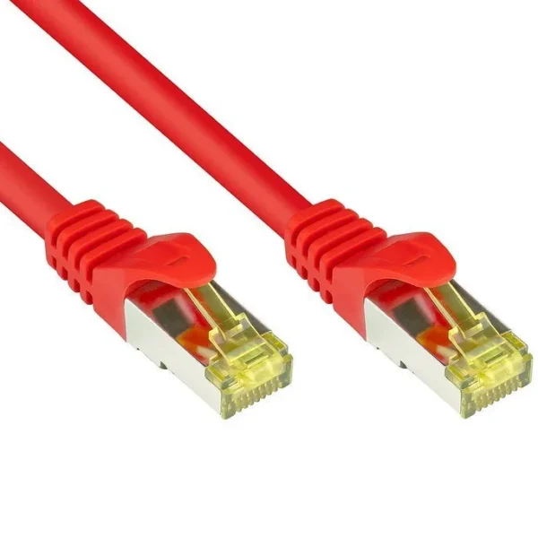 Alcasa U/UTP Cat.7 (10Gbps) Καλώδιο Δικτύου Ethernet 1.5m Κόκκινο