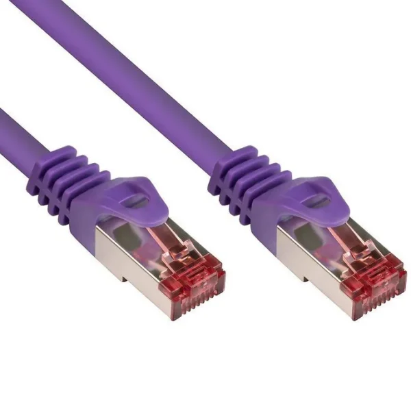 Alcasa S/FTP Cat.6 (Gigabit) Καλώδιο Δικτύου Ethernet 1m Μπλε