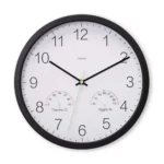 HAMA Αθόρυβο Ρολόι Τοίχου Μαύρο Ø30cm HAMA-185885