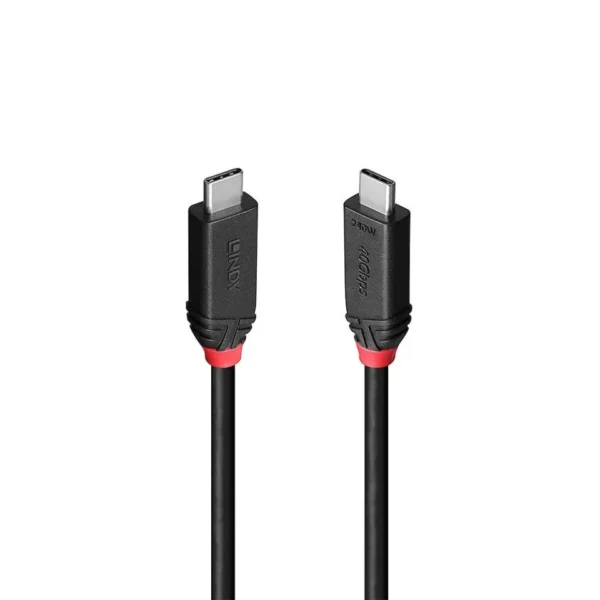 Lindy USB 2.0 Cable USB-C male - USB-C 240W PD Μαύρο 1m