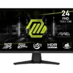 MSI MAG 244F IPS Gaming Monitor 23.8" FHD 1920x1080 200Hz με Χρόνο Απόκρισης 0.5ms GTG