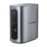 BlitzWolf USB-C Docking Station με HDMI/DisplayPort 4K PD Ethernet και σύνδεση 3 Οθονών Γκρι (BW-TH15)
